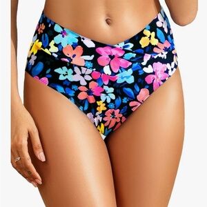 Tempt Me Floral High-Waisted Bikini Bottom XL